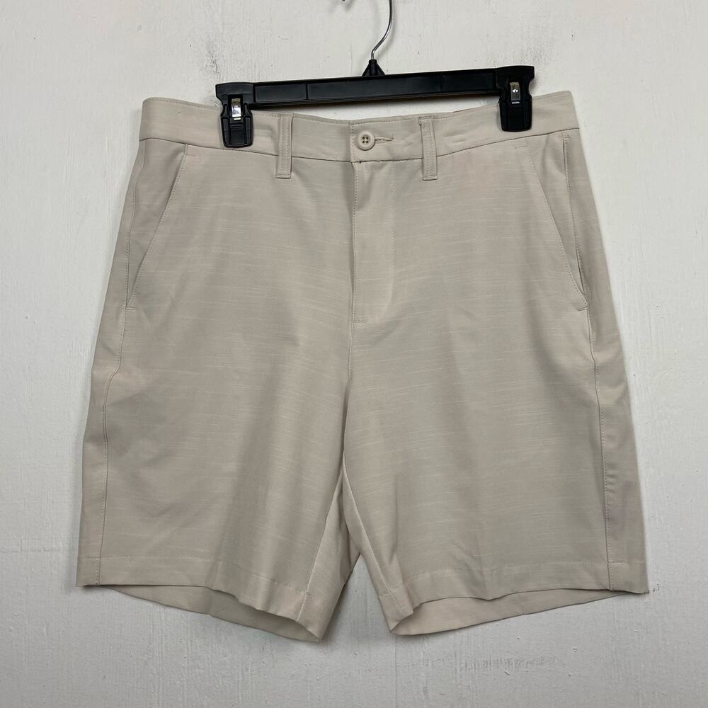 Apt. 9 Men's Premier Flex Performance Beige 8" Inseam Golf Shorts Size 33 NWT